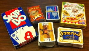 Vacation Games: SkipBo, BANG, UNO, Straw, Mamma Mia