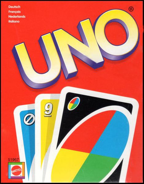 Mattel games Uno Nothin But Paper Family Card Game Multicolor