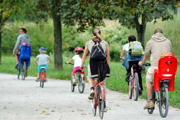 Family bike ride