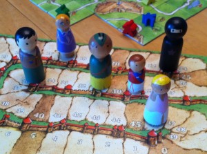 Custom board game pieces with Carcassonne