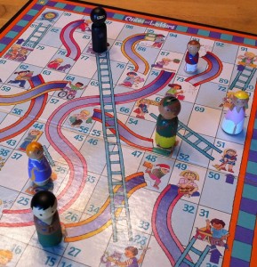Custom game pices with Chutes and Ladders