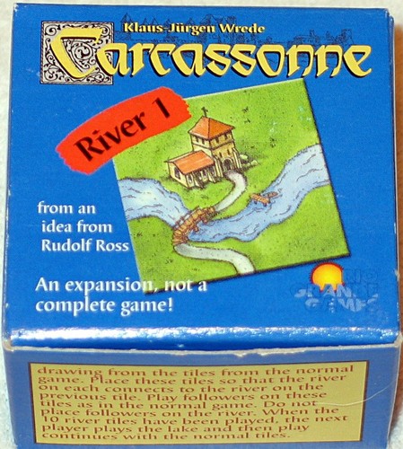 6 meeple + Carcassonne Espansione-IL FIUME-The River-Extention BOX 