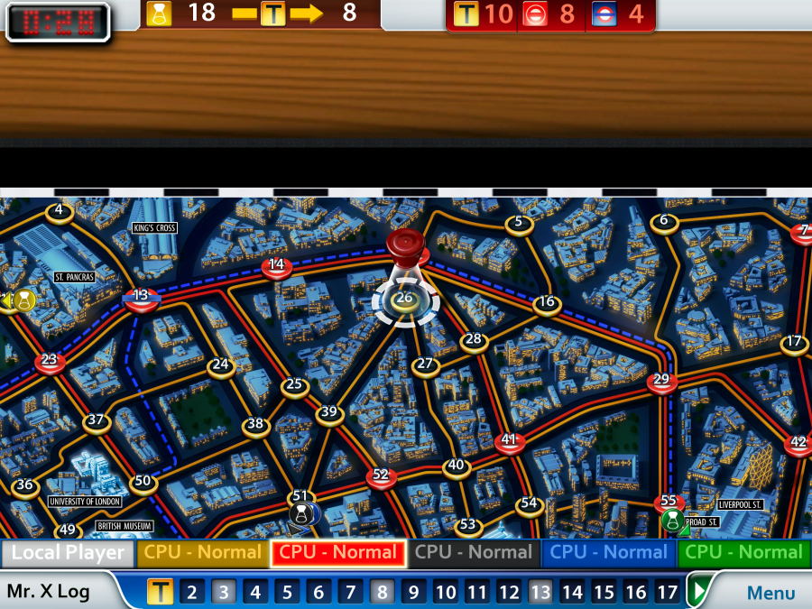 Scotland Yard digital board game