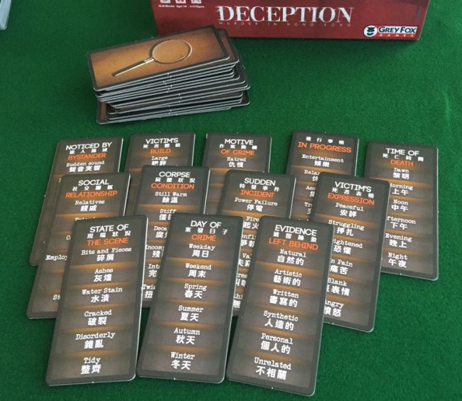 Deception: Murder in Hong Kong board game