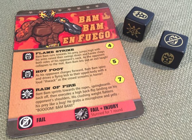 Luchador dice game