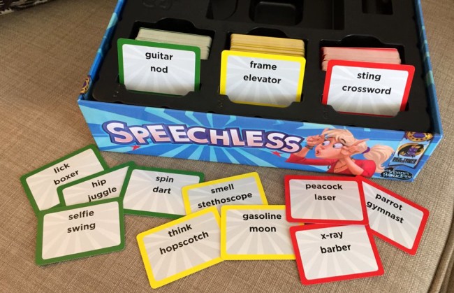 Speechless party game