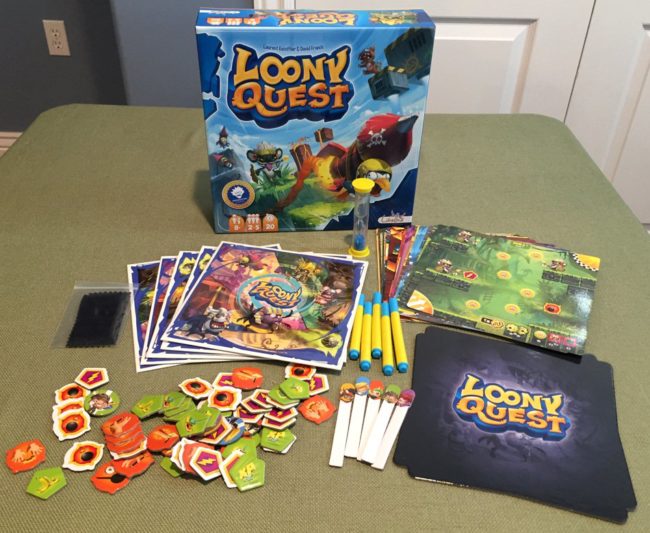 Loony Quest board game