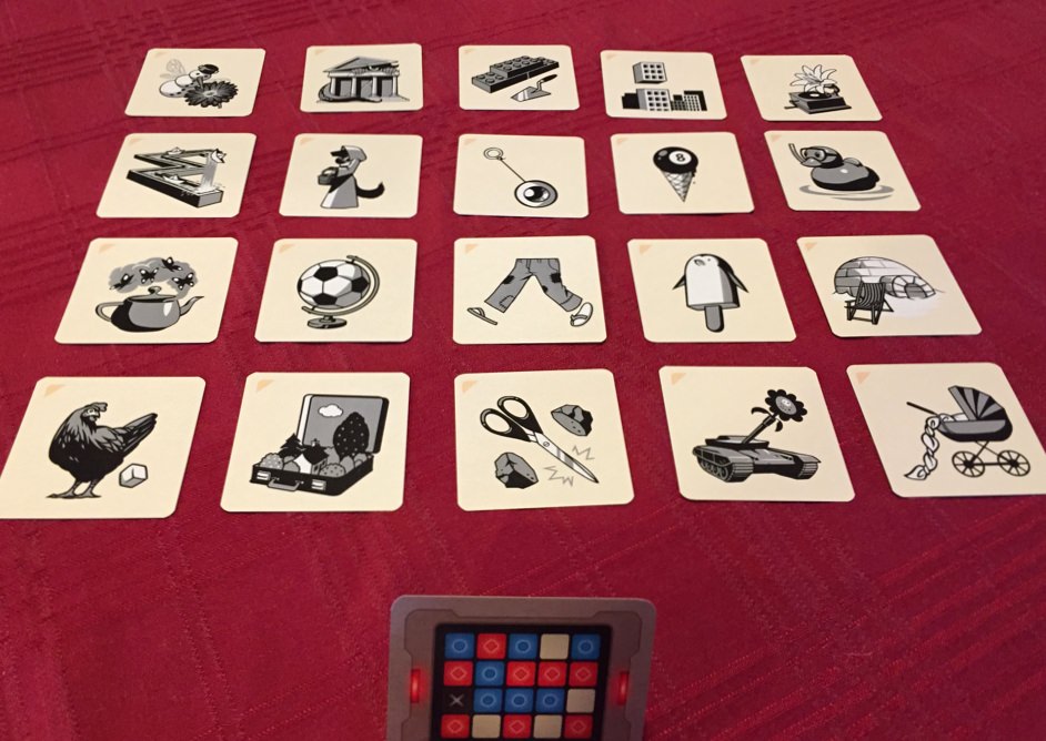 Codenames: Pictures card game. 
