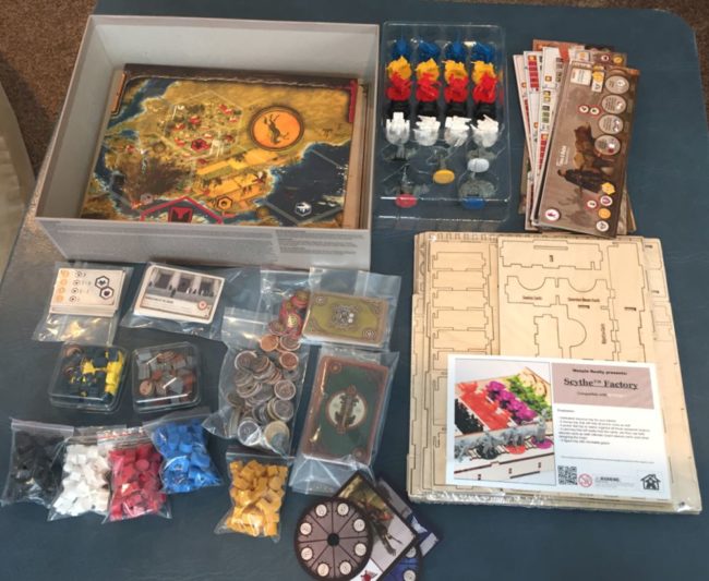 Scythe Factory Meeple Realty game insert