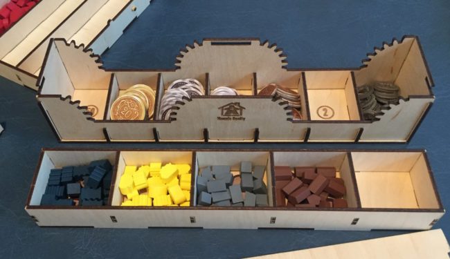 Scythe Factory Meeple Realty game insert