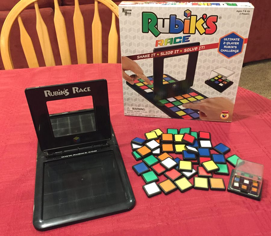 Rubiks Race Puzzle Board Game Brettspiel Zauberwürfel Mind Game Kinder Spielzeug 