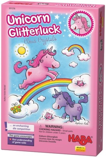Unicorn Glitterluck Cloud Crystals children's board game