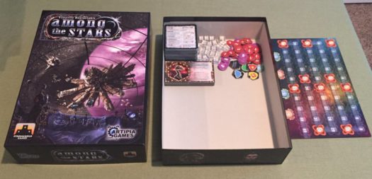 Among the Stars board game inside