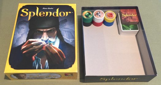 Splendor board game inside