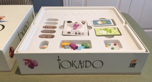 Tokaido board game inside