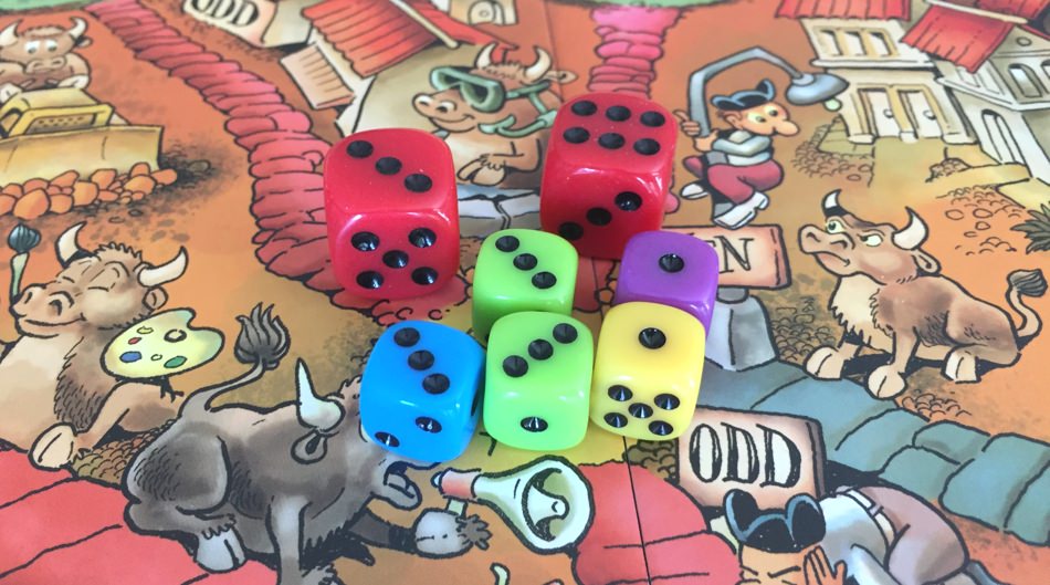 Running with the Bulls = Dice Plinko - The Board Game Family