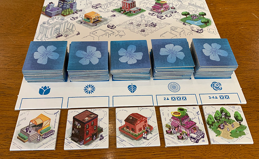 Around the town board game- online learning