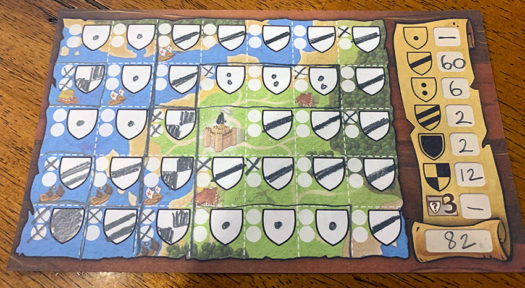 Kingdomino Duel dice game