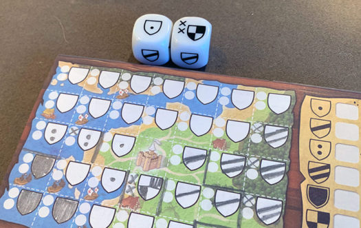 Kingdomino Duel dice game