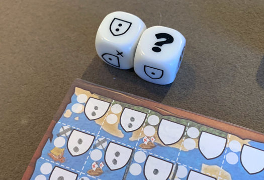 Kingdomino Duel dice game