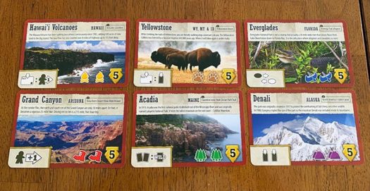 Trekking the National Parks board game