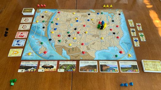 Trekking the National Parks board game