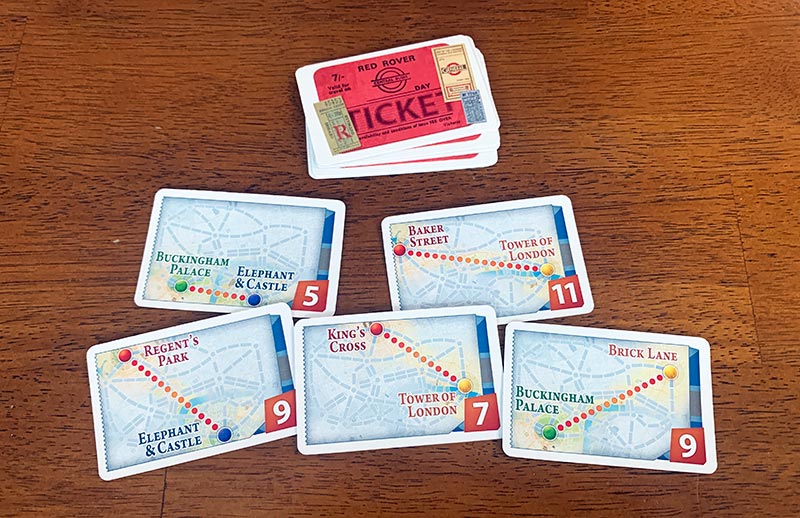Ticket To Ride London6 Yellow Transportation CardsOfficial Game Pieces 