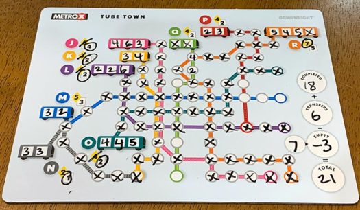 Metro X board game