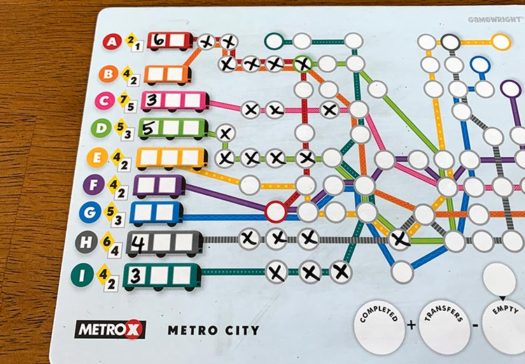 Metro X board game