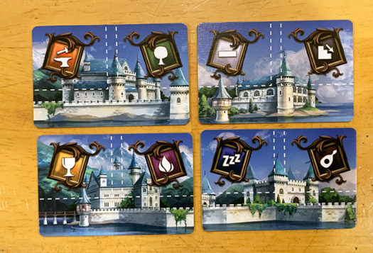 Between Two Castles of Mad King Ludwig Secrets and Soirees board game