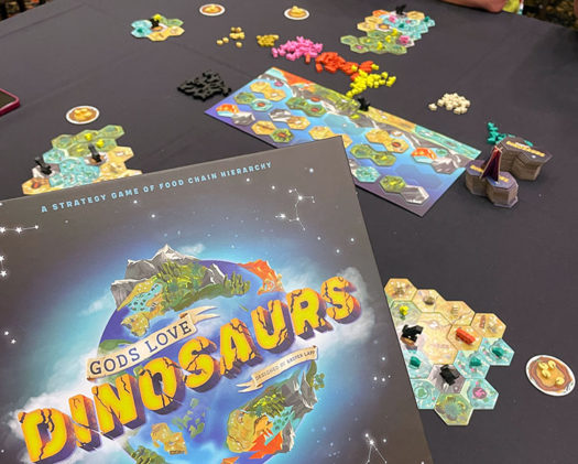 Gods Love Dinosaurs game at SaltCon