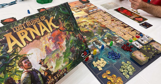 Lost Ruins of Arnak game at SaltCon