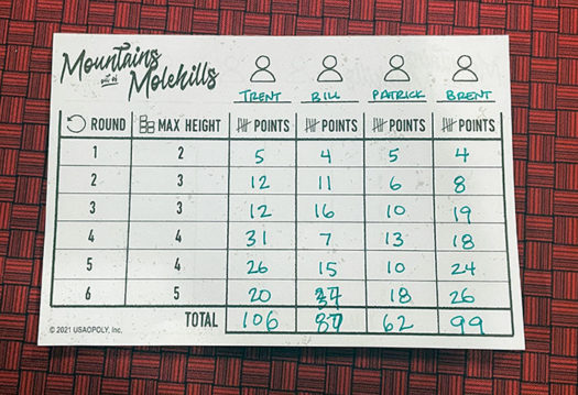 Mountains out of Molehills board game